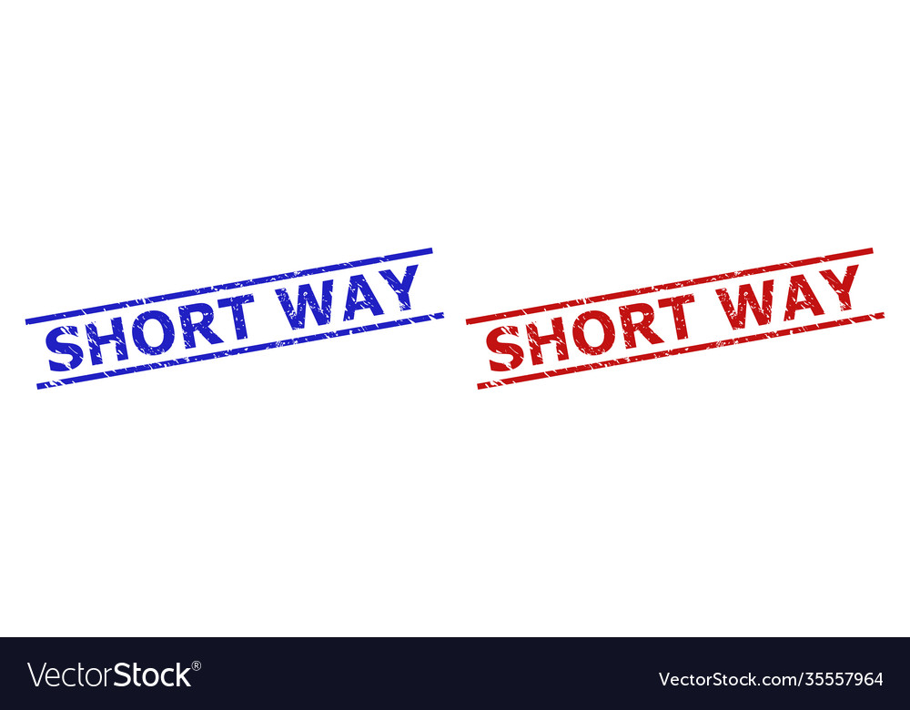 Short way stamps with unclean style and parallel