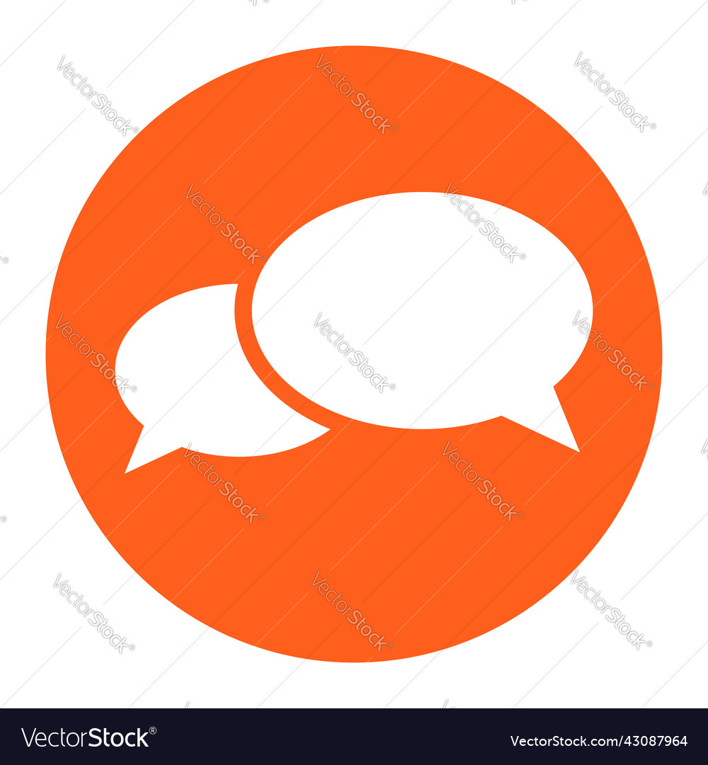 Speech talk bubble suitable for communication