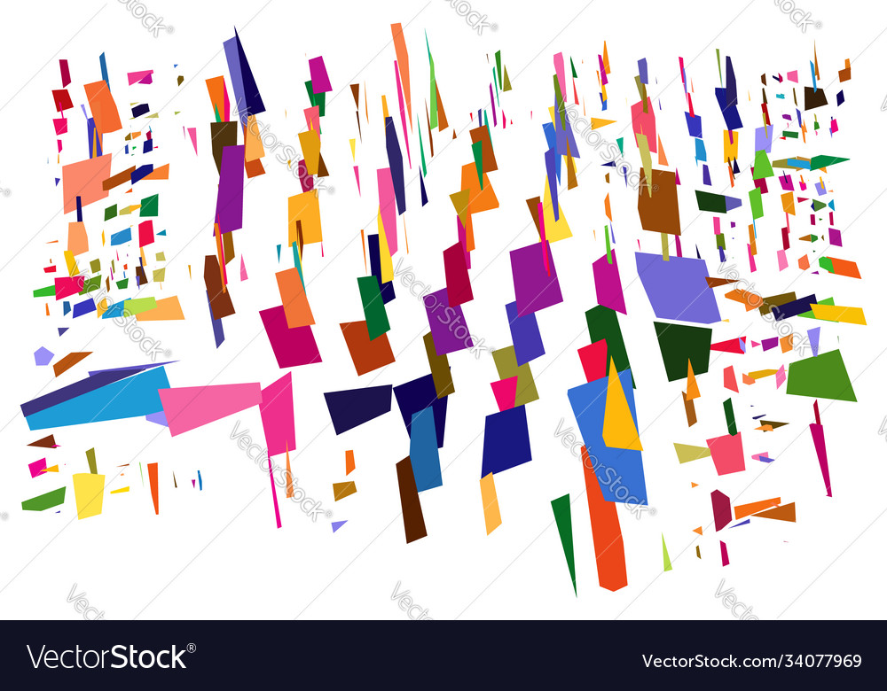 Abstract art - random geometry shapes generative vector image Abstract art - random geometry shapes generative
