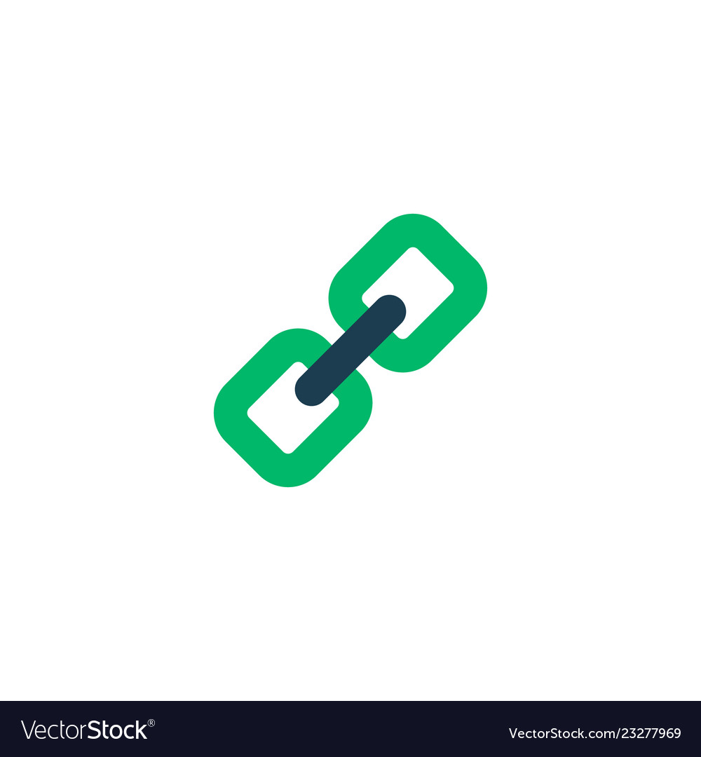 Add link icon flat element