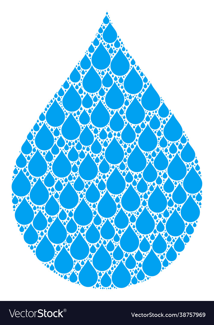Drop recursion composition itself icons vector image Drop recursion composition itself icons