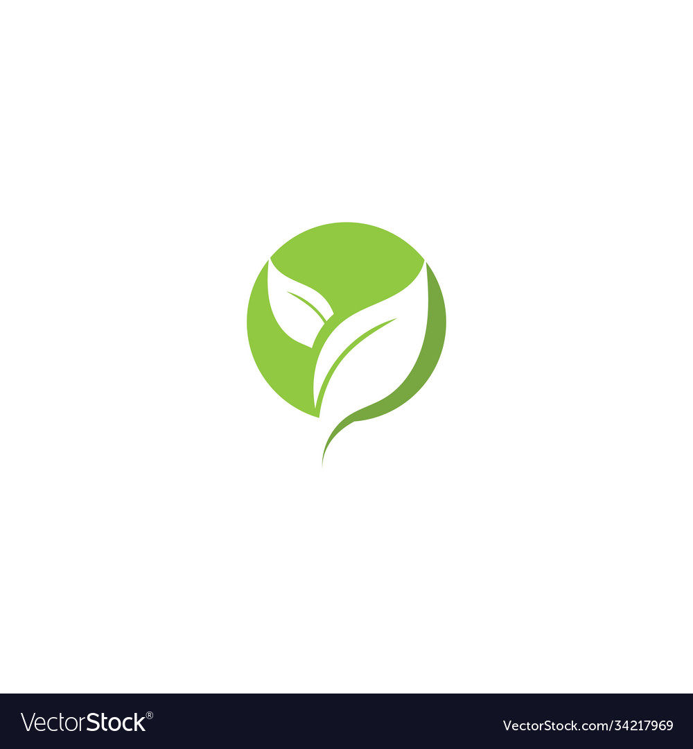 Logos green tree leaf ecology Royalty Free Vector Image