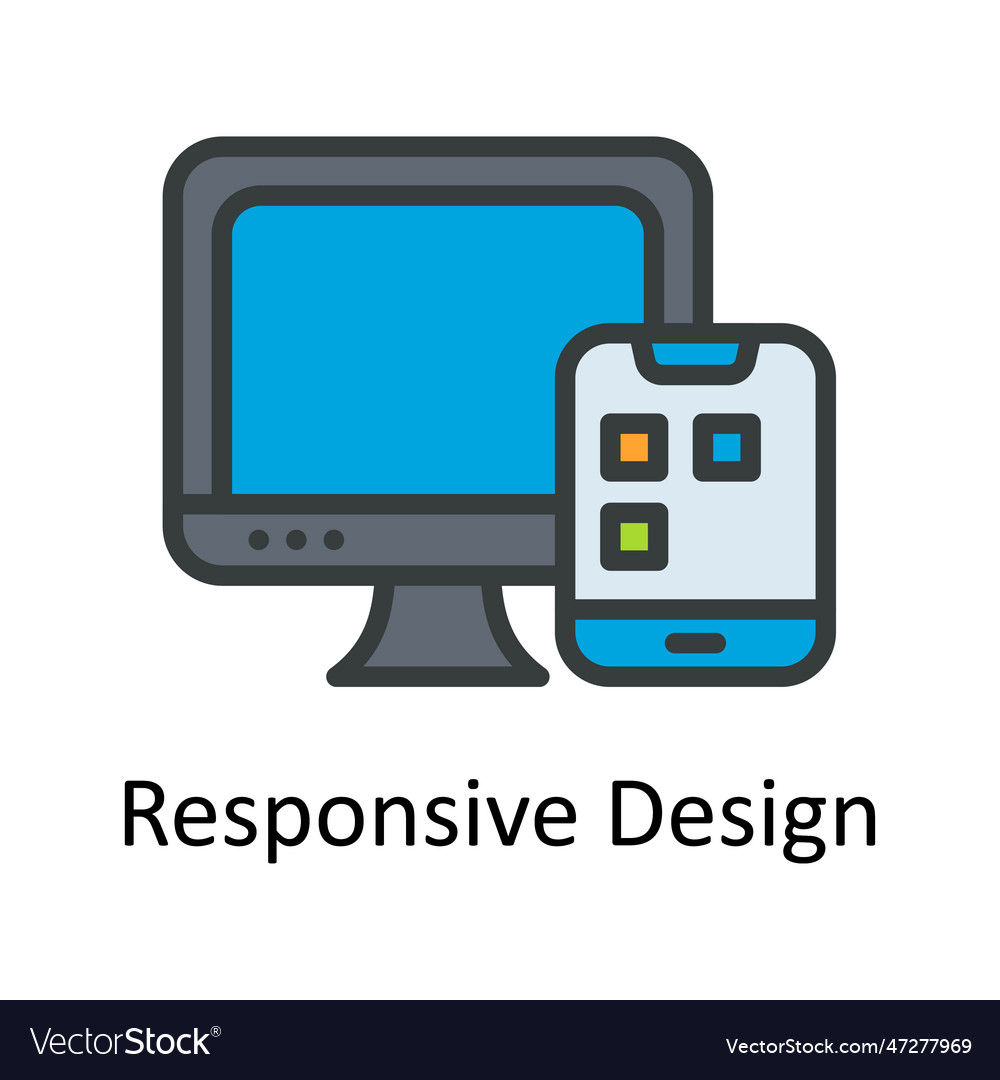 Responsive design fill outline icon