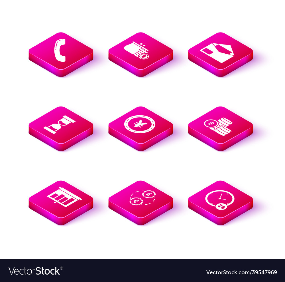 Set presentation financial board with graph money Vector Image