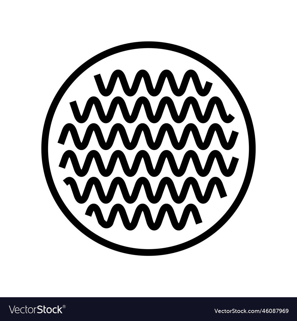 Stretch fabric textile line icon Royalty Free Vector Image