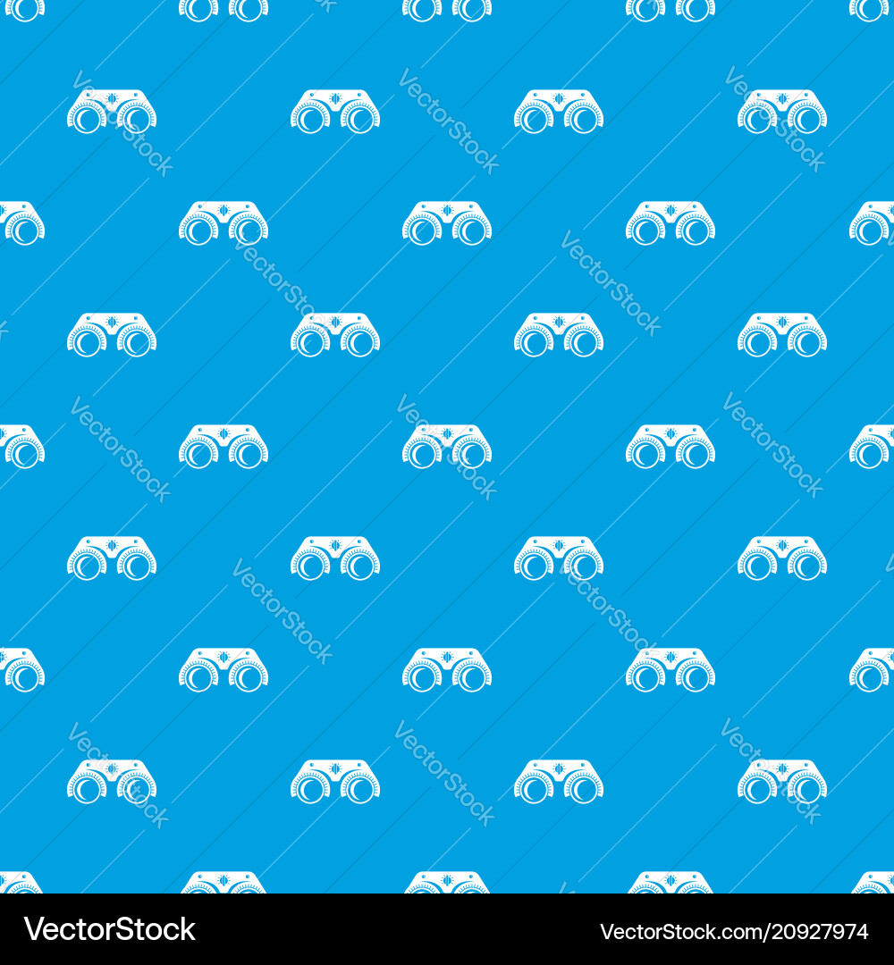 Medical glasses pattern seamless blue Royalty Free Vector