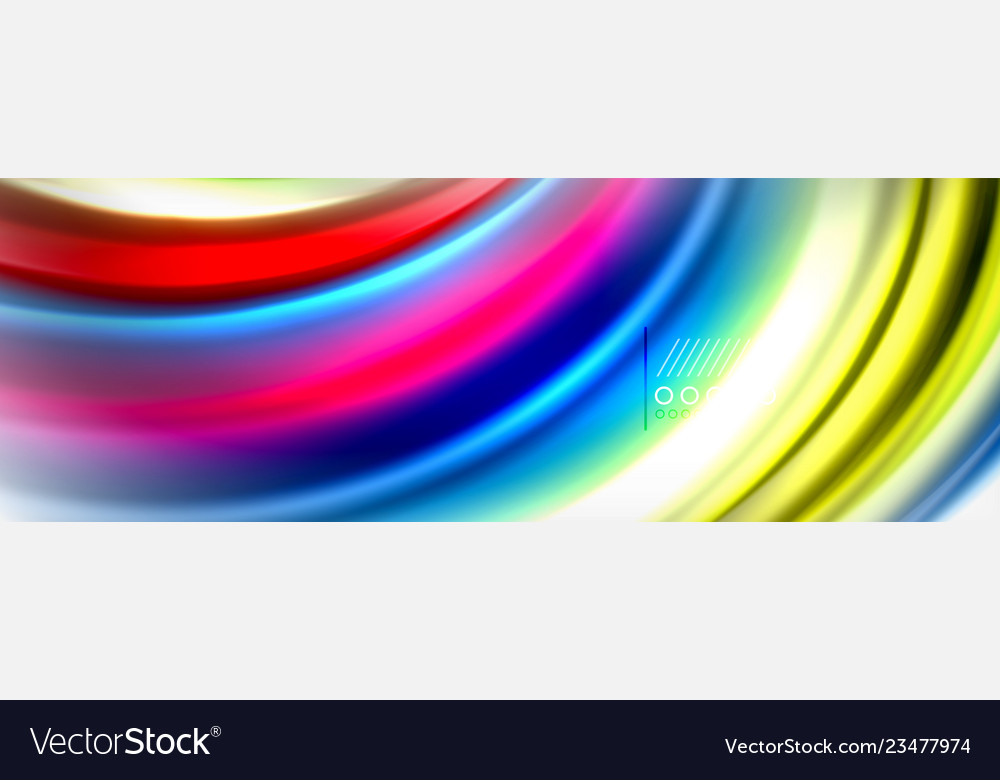 Smooth liquid blur wave background color flow vector image Smooth liquid blur wave background color flow
