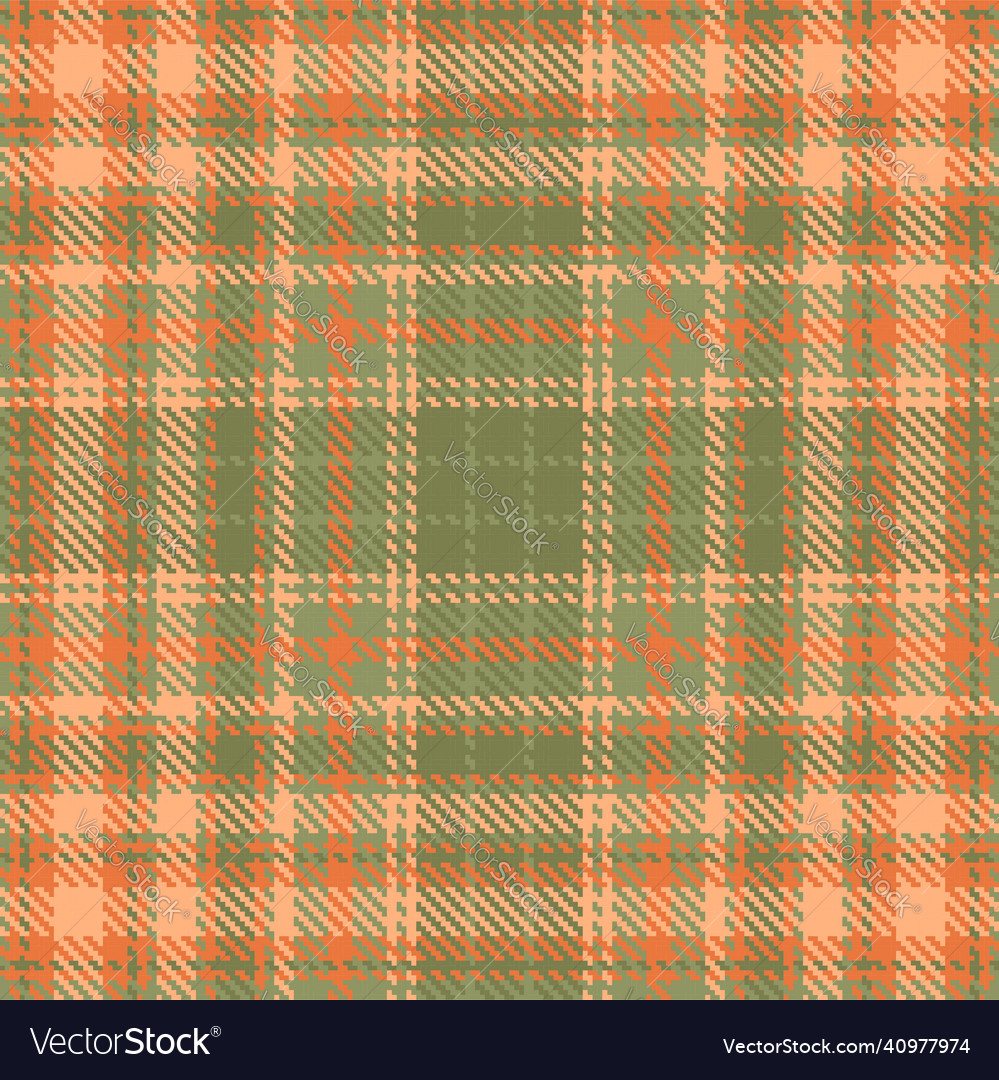 Tartan fall seamless pattern in autumn color vector image Tartan fall seamless pattern in autumn color