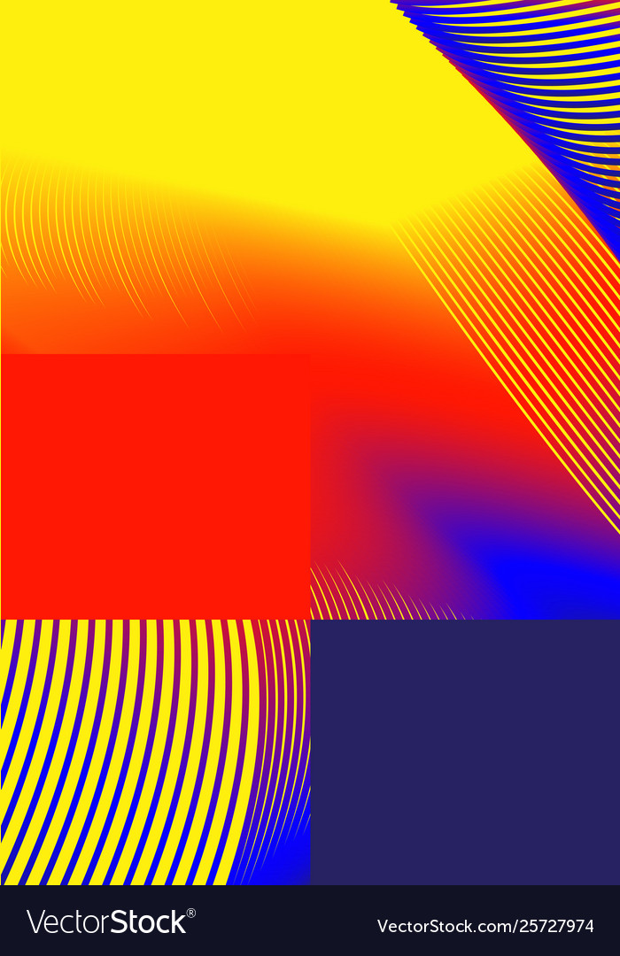 Universal trend gradient geometric poster vector image Universal trend gradient geometric poster