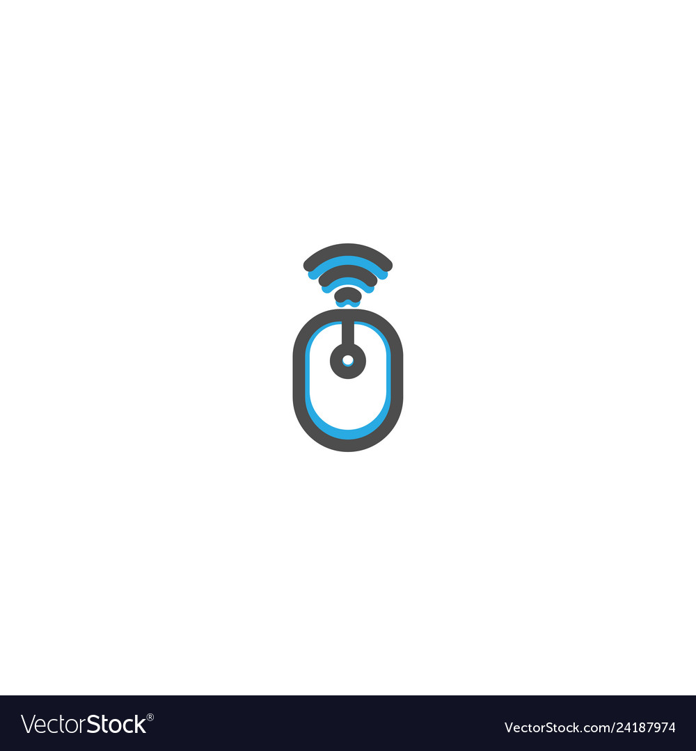 Wireless mouse icon line design e commerce vector image Wireless mouse icon line design e commerce
