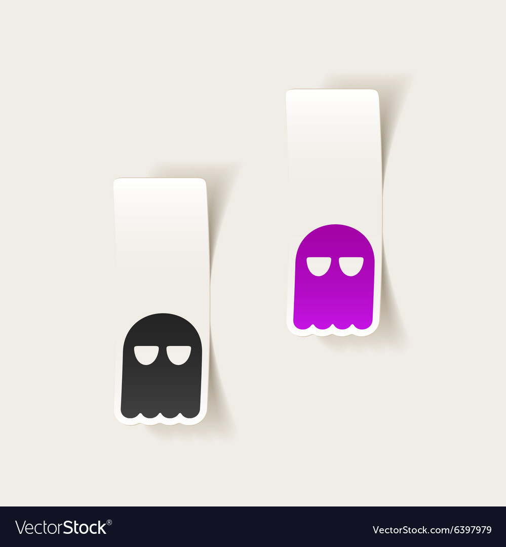 Realistic design element ghost