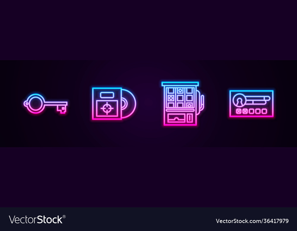 Set line ancient key for game cd dvd disk in box vector image Set line ancient key for game cd dvd disk in box