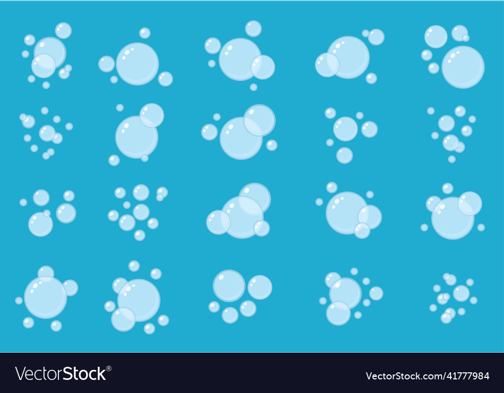 Abstract seamless pattern flying transparent soap
