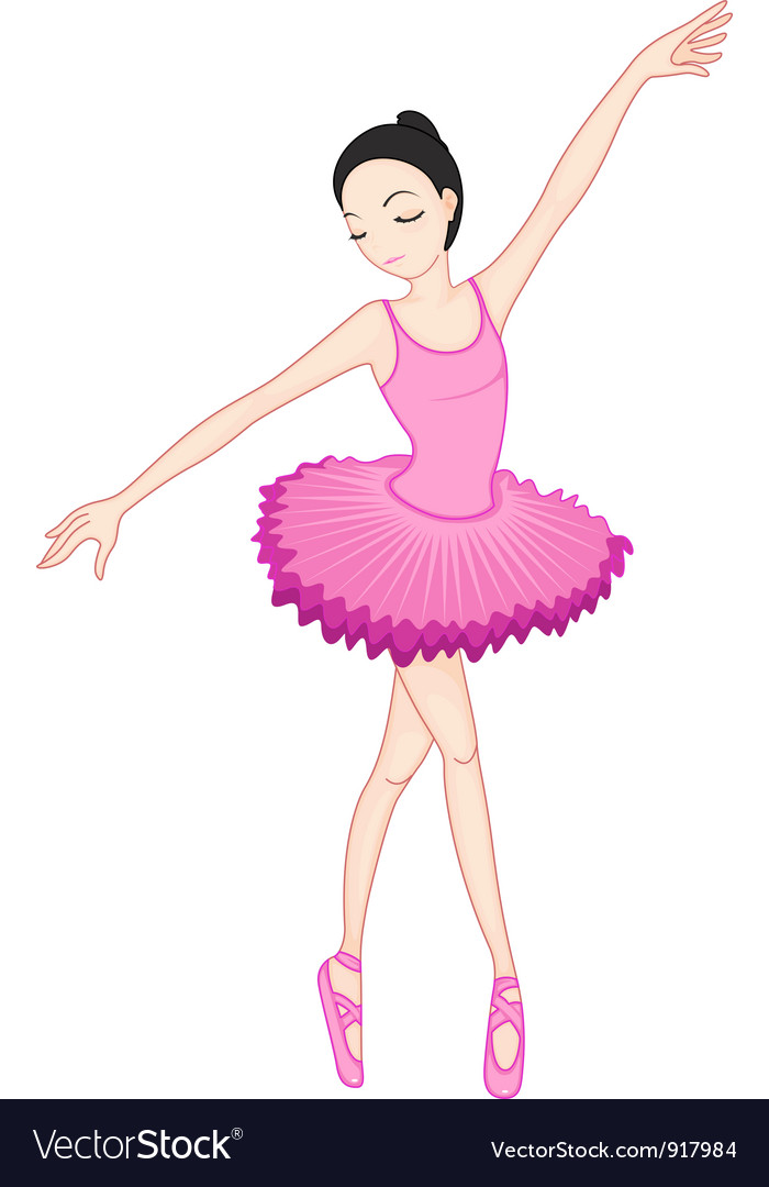 Ballerina posing Royalty Free Vector Image - VectorStock