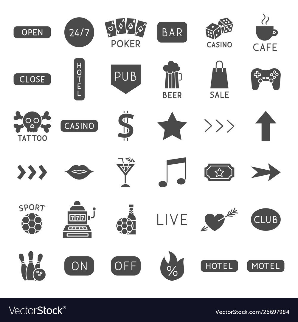 Bar signs solid web icons