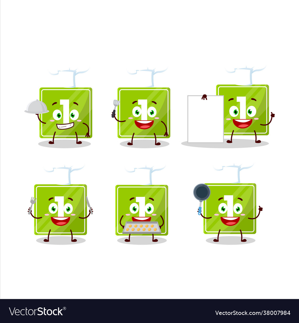 Cartoon character toys block one with various chef