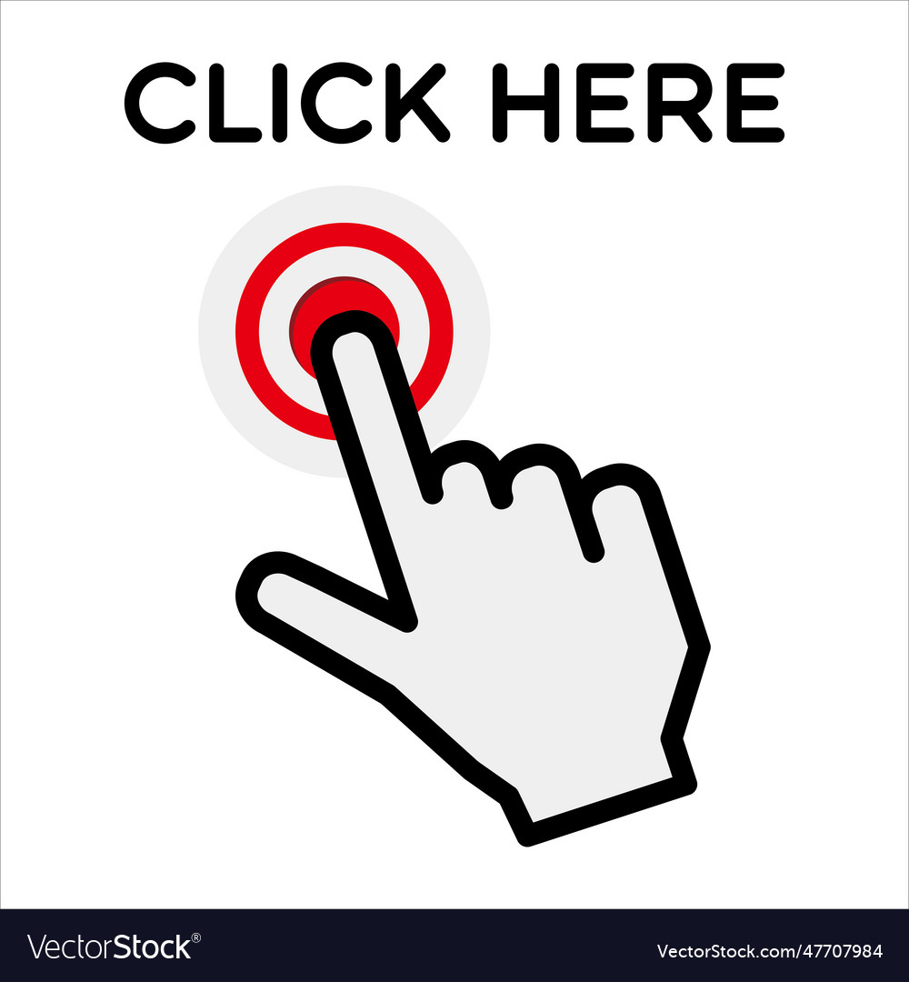 Click here button icon