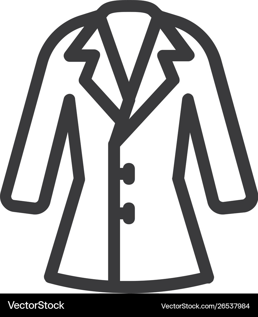 Coat icon Royalty Free Vector Image - VectorStock