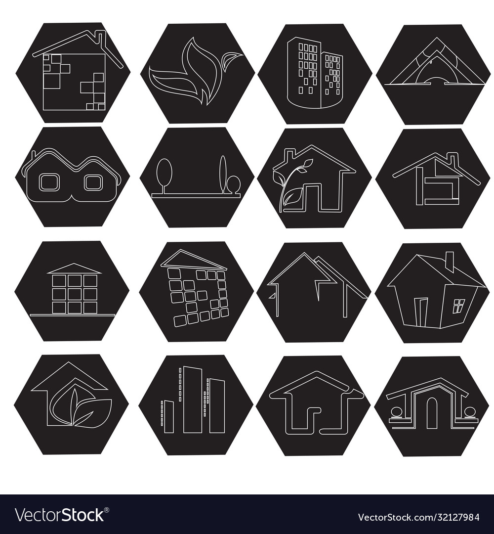 Collection icons for web design isolated on white