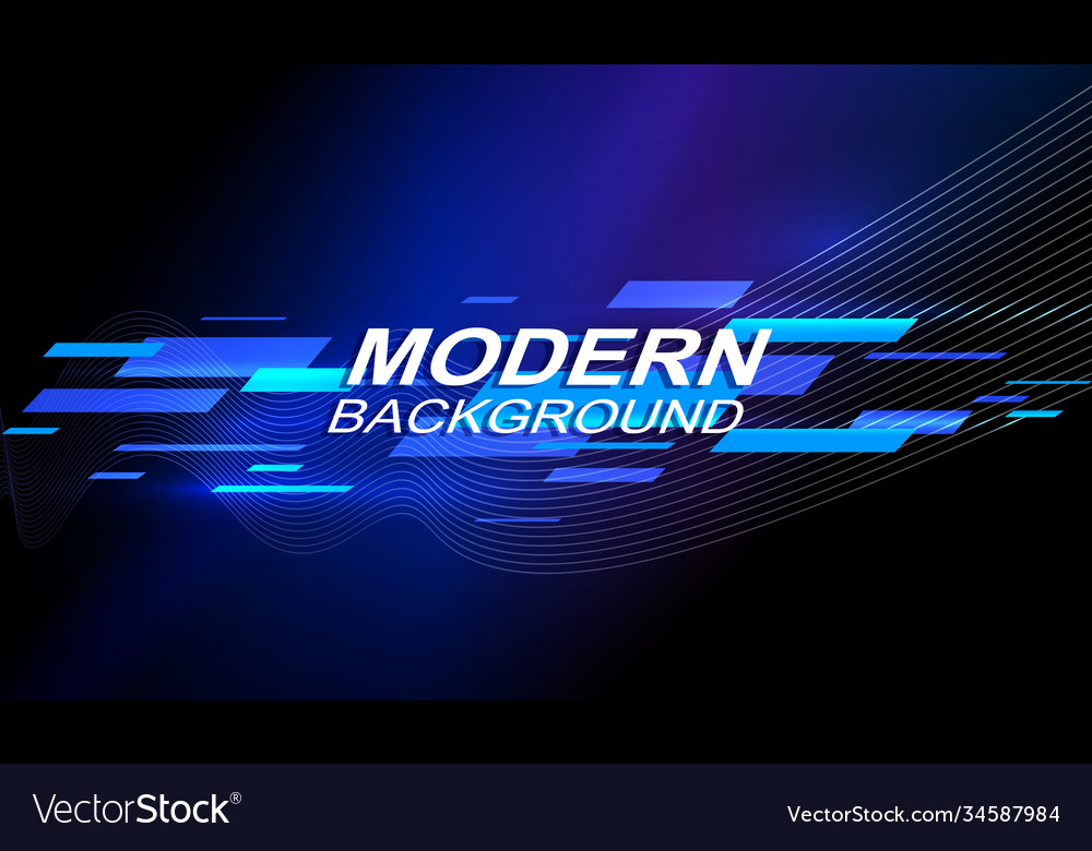 Composition in blue shade with gradient set