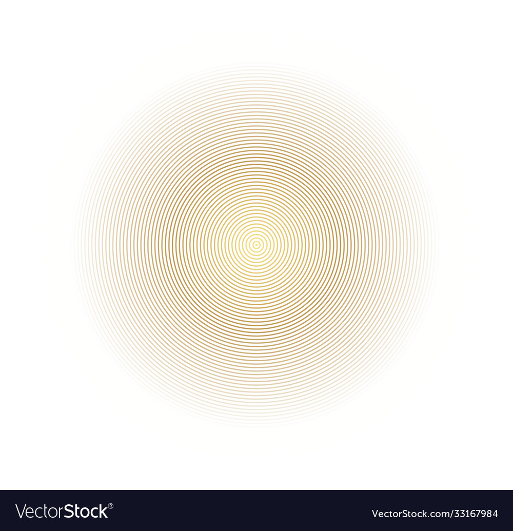 Concentric gold color circle elements element