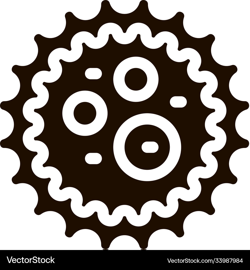Microscopic bacterium microgerm sign icon Vector Image