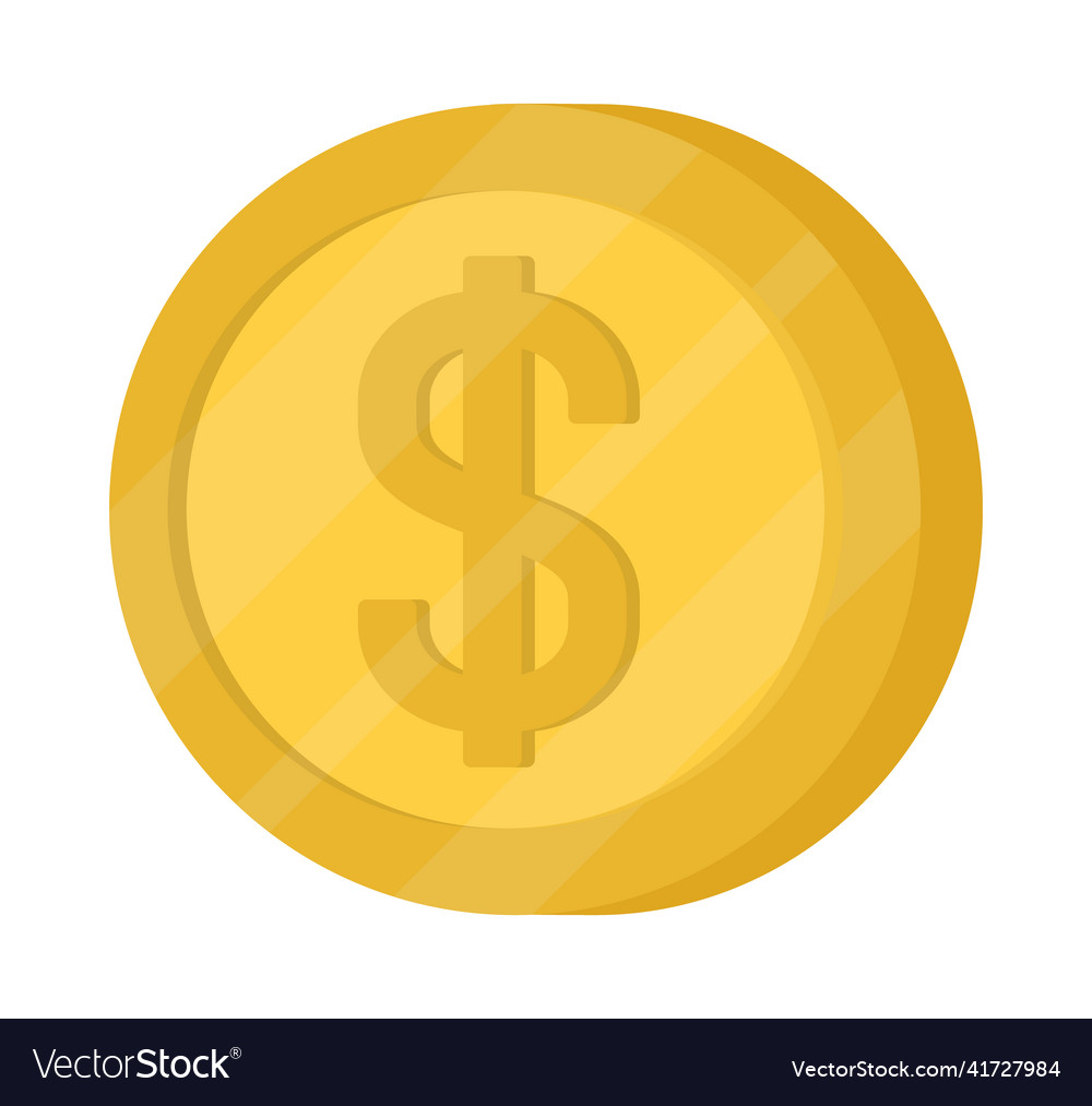 Money coin icon Royalty Free Vector Image - VectorStock