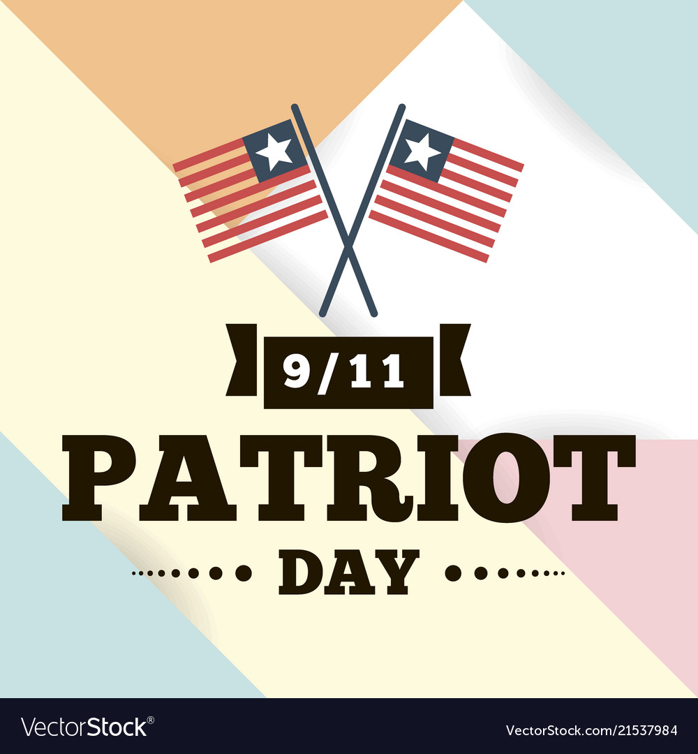 Patriot day typographic