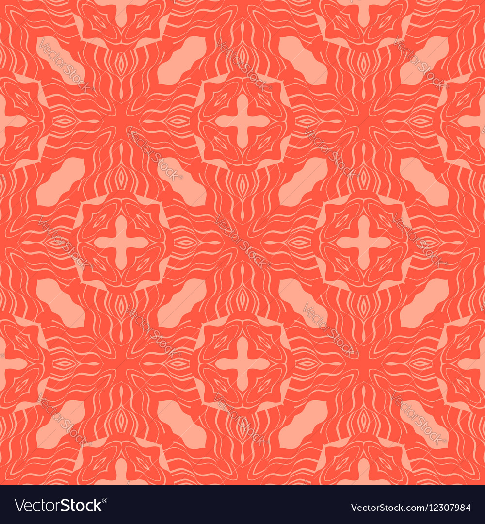 Red ornamental seamless line pattern