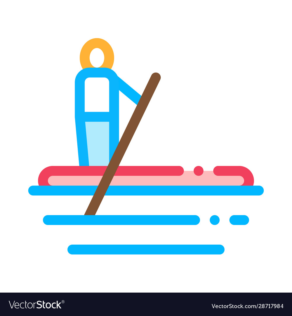 Serfing canoeing icon