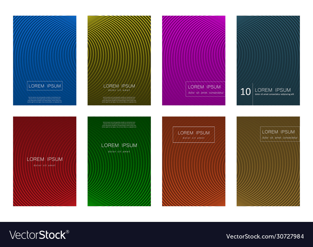 Set abstract background design templates vector image Set abstract background design templates