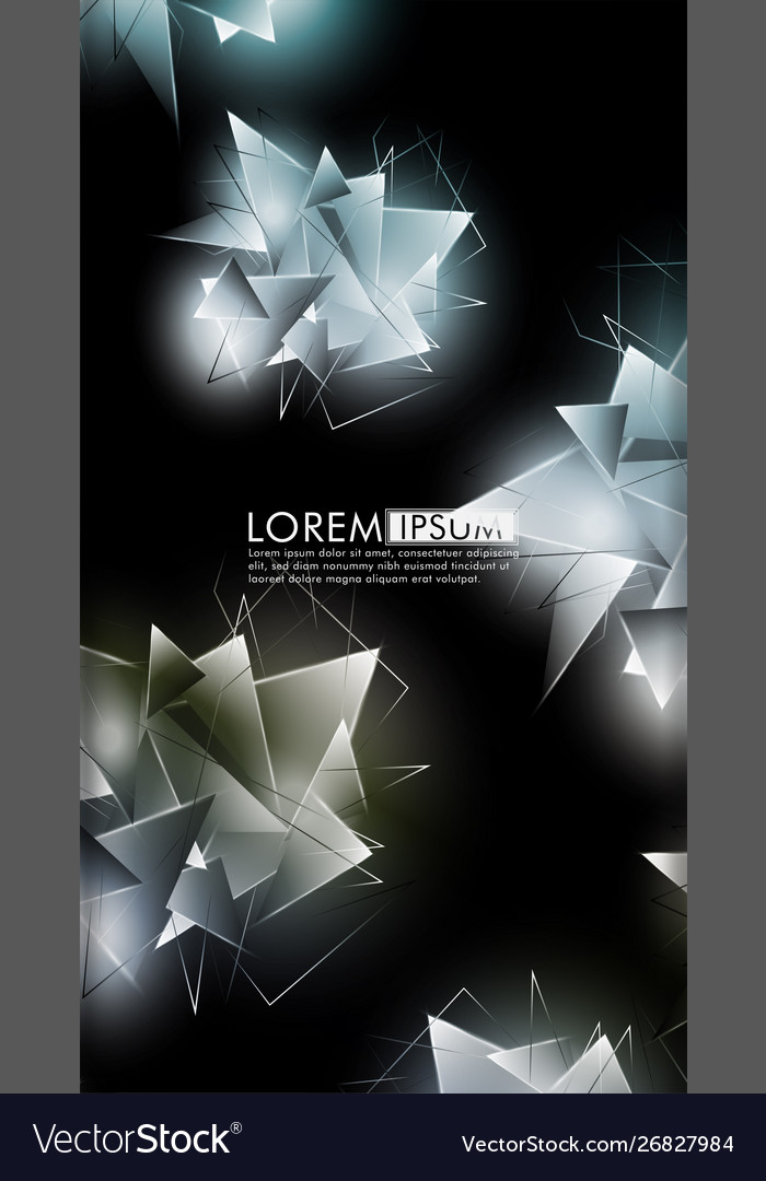 Vertical triangle background abstract composition Vector Image Vertical triangle background abstract composition