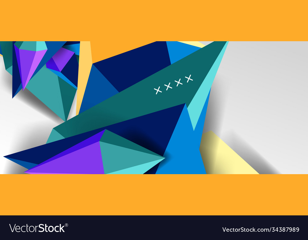 3d low poly abstract shape background