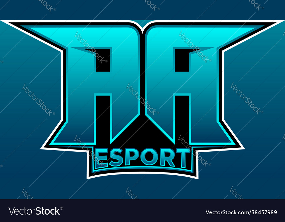 Aa logo letters monogram with prisma shape design Vector Image Aa logo letters monogram with prisma shape design