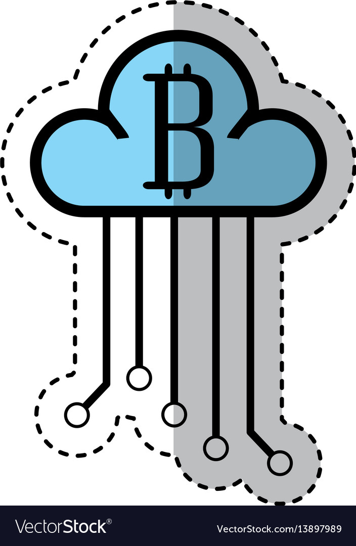Cloud computing isolated icon