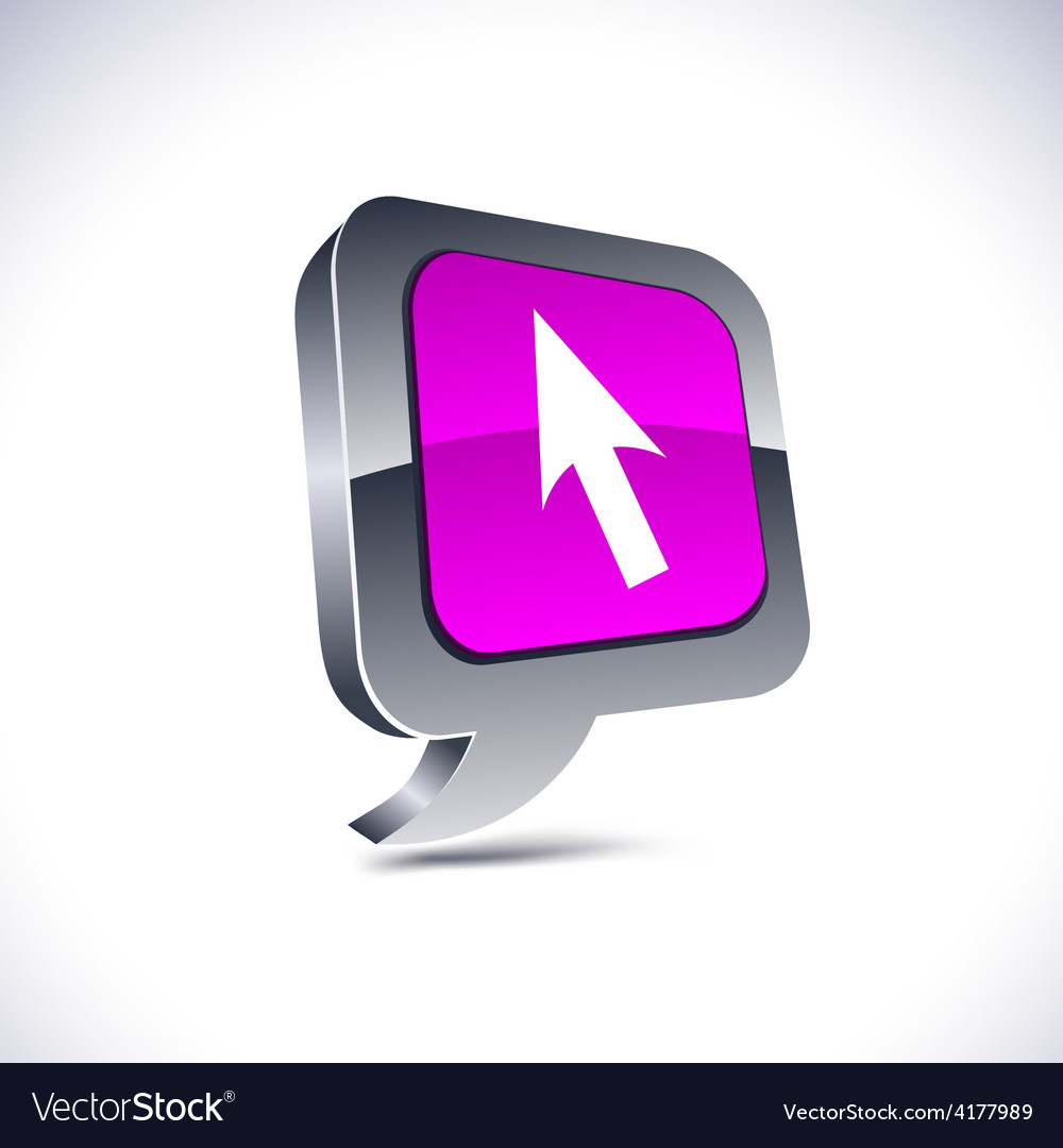 Cursor 3d balloon button