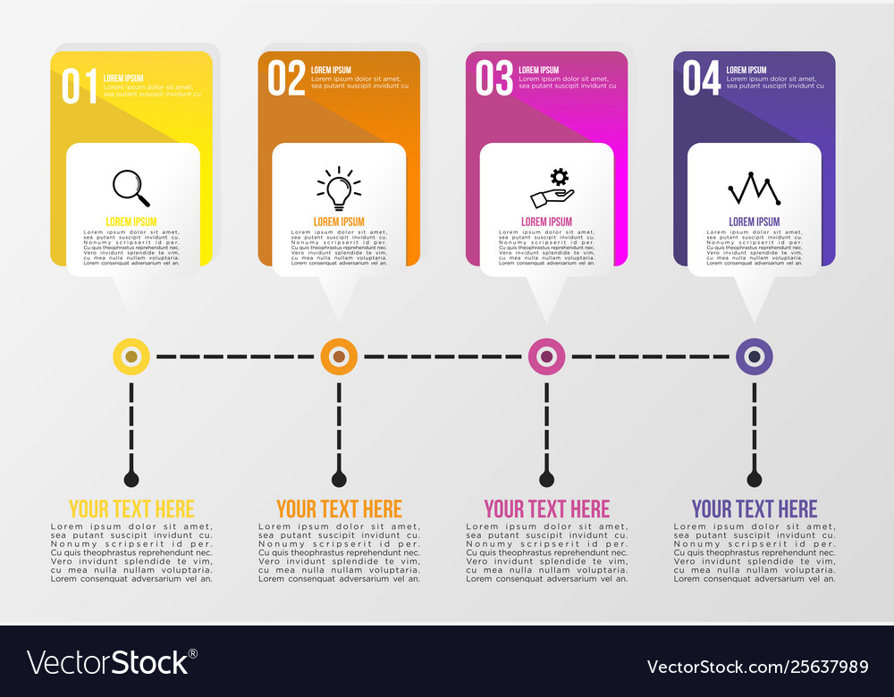 Infographic design template with options steps