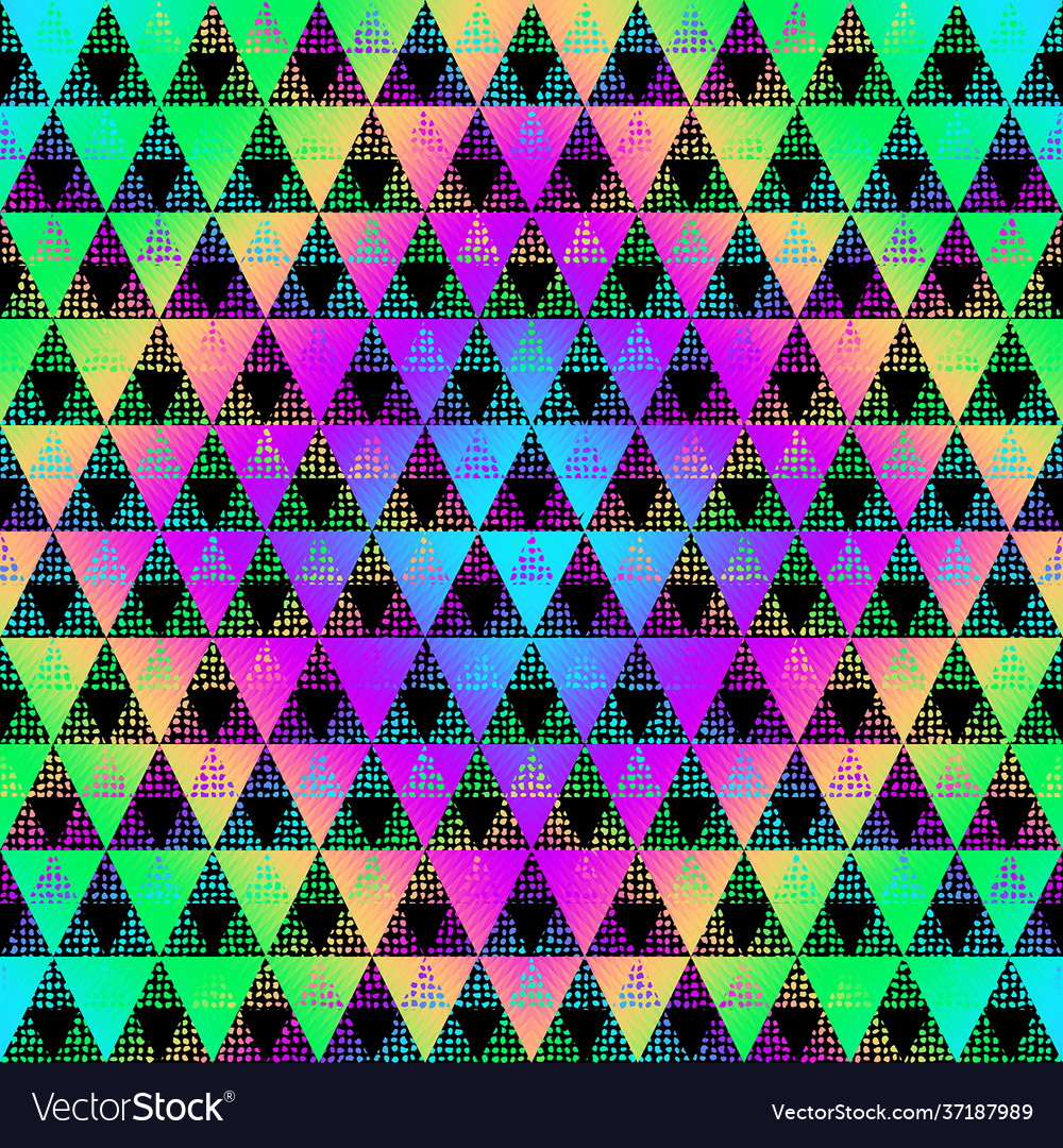 Seamless pattern background a triangles vector image Seamless pattern background a triangles