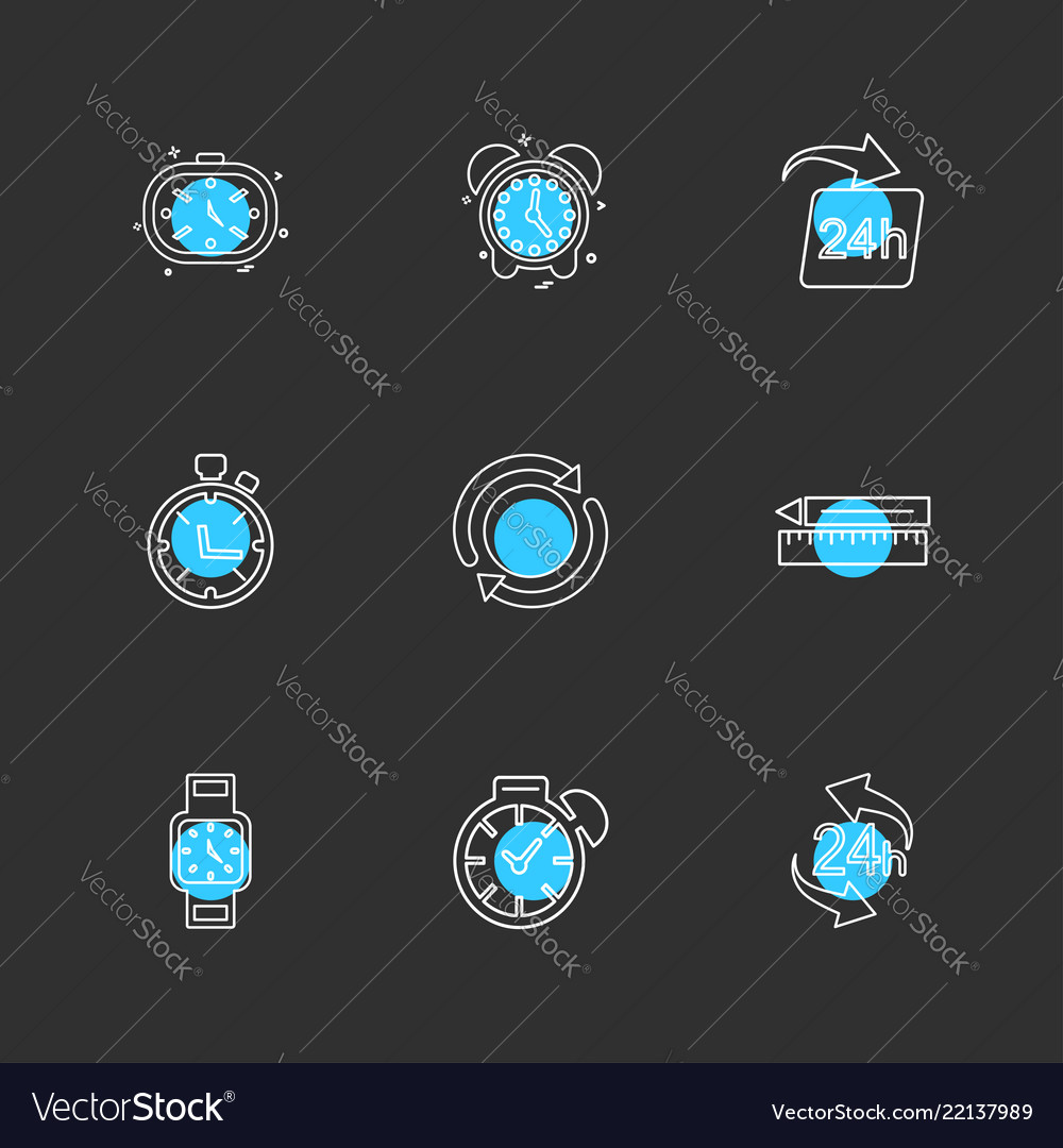 Time watch clock alarm times timer eps