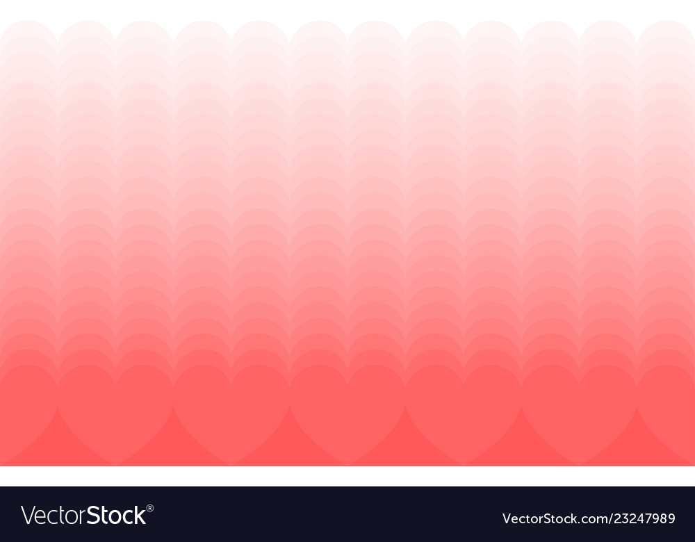 Valentines day seamless pattern border with hearts