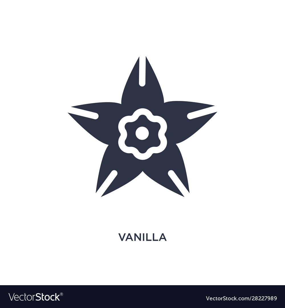 Vanilla icon on white background simple element