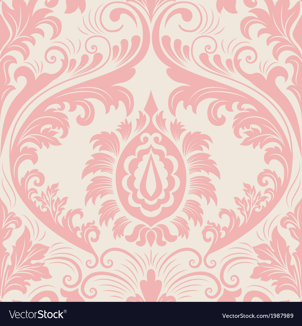 Vintage Damask nahtlose Musterelement