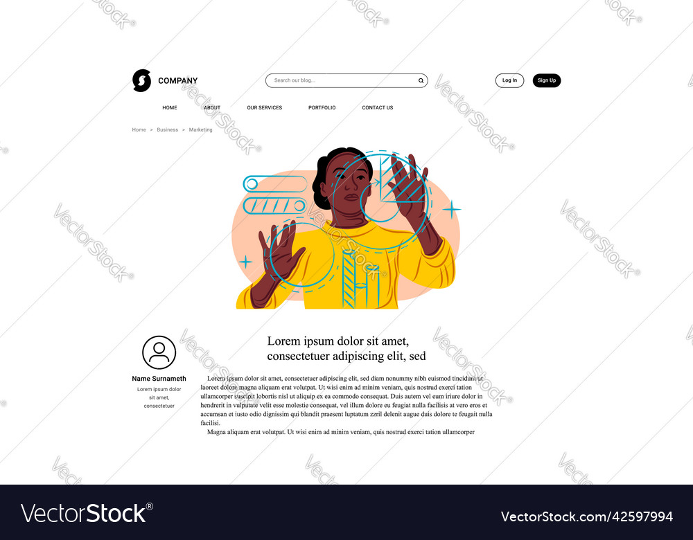 Analyst in shadow of sharp lines style