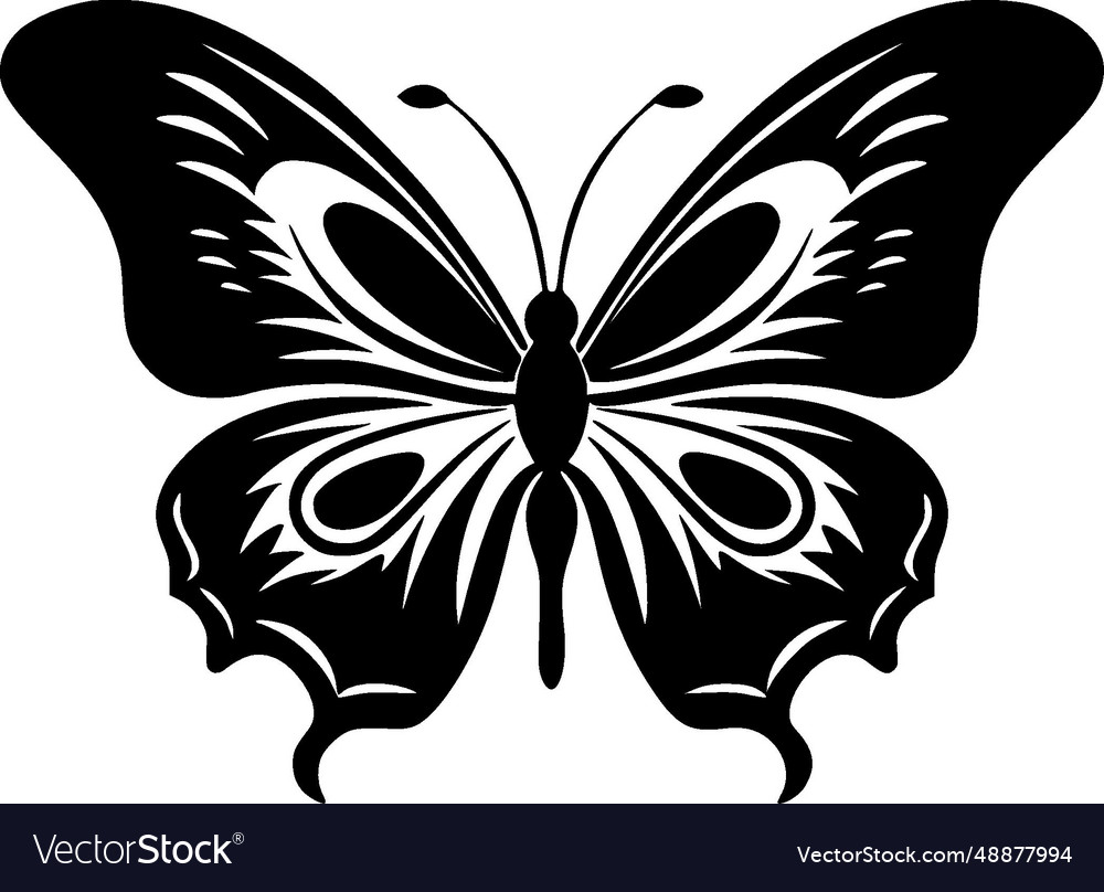 Butterflies - minimalist and flat logo Royalty Free Vector