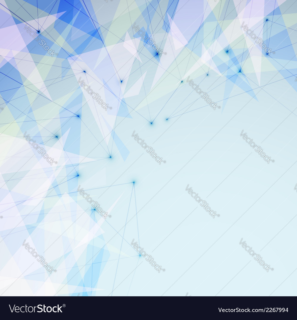 Modern bright triangular connection background