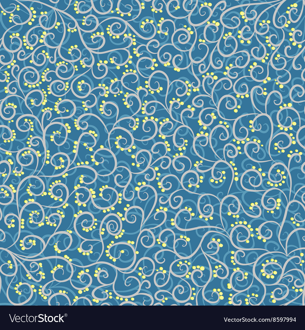 Seamless pattern with swirls