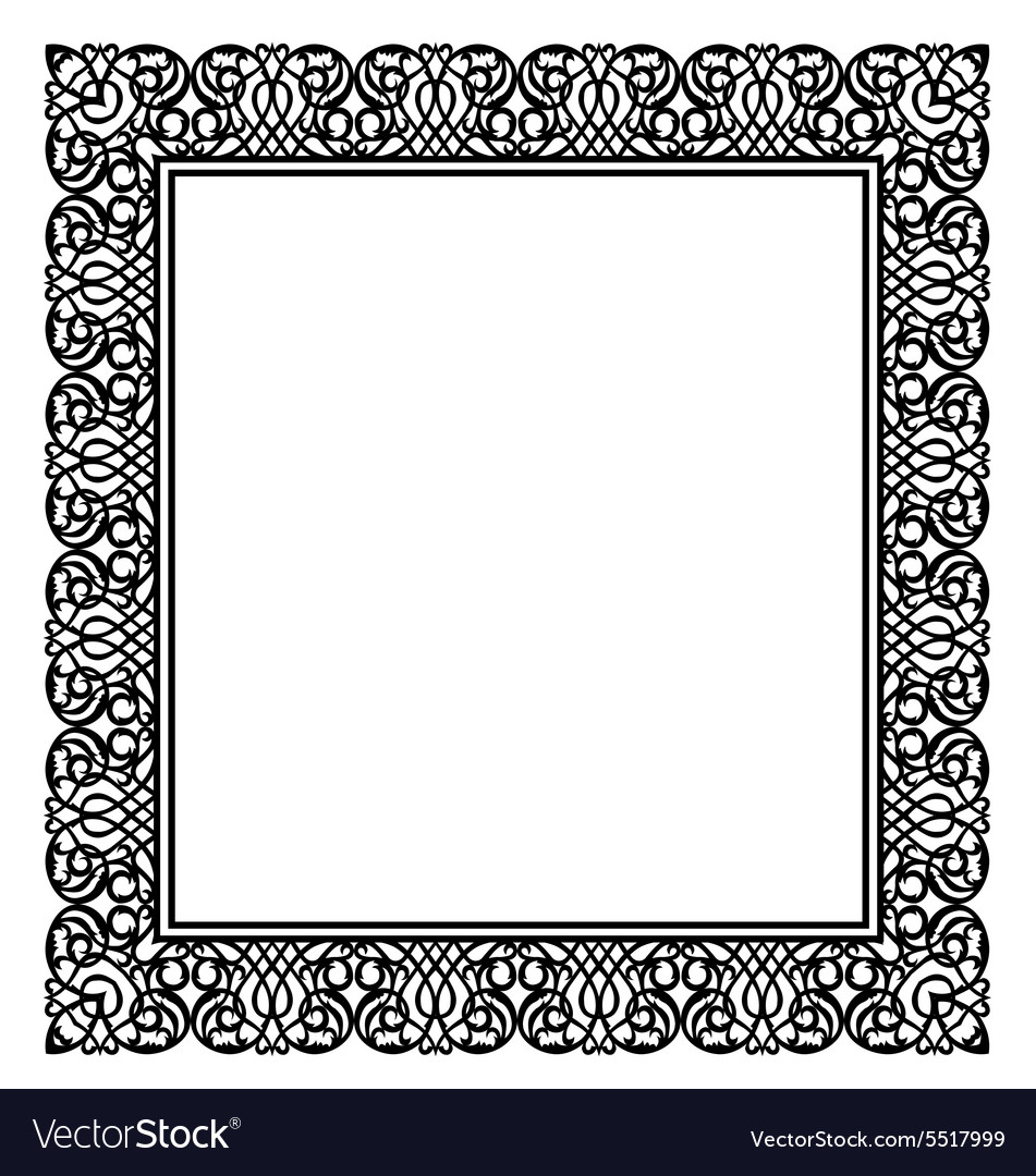 Black frame Royalty Free Vector Image - VectorStock