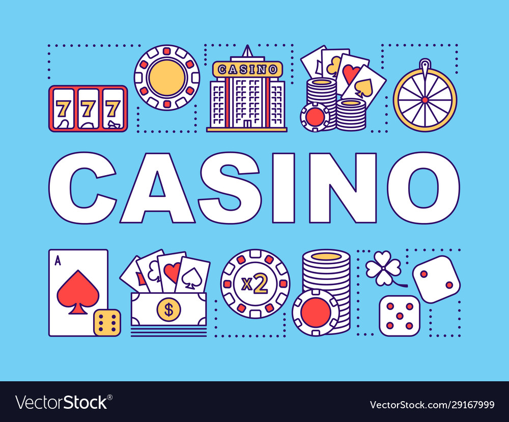 Casino word concepts banner gambling games