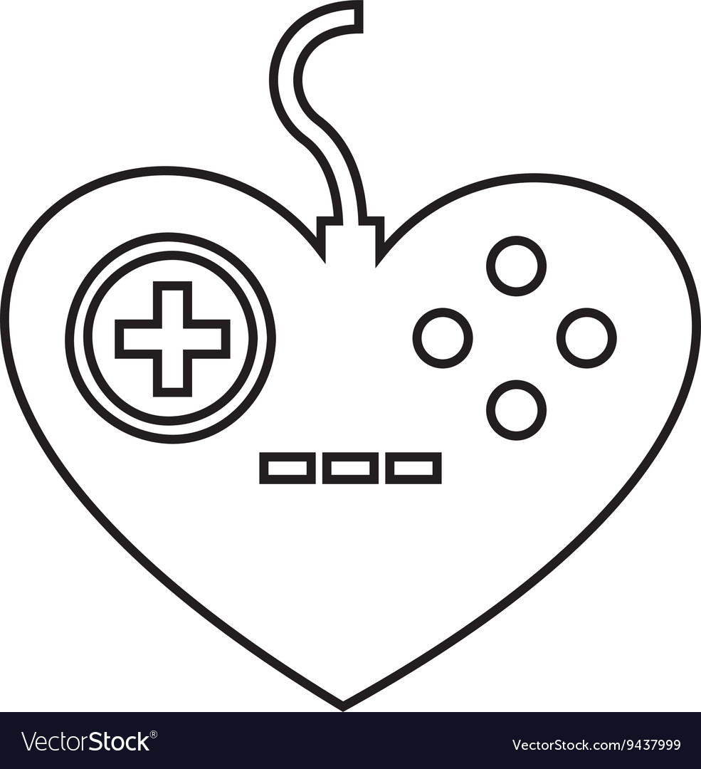 Control video game isolated icon design