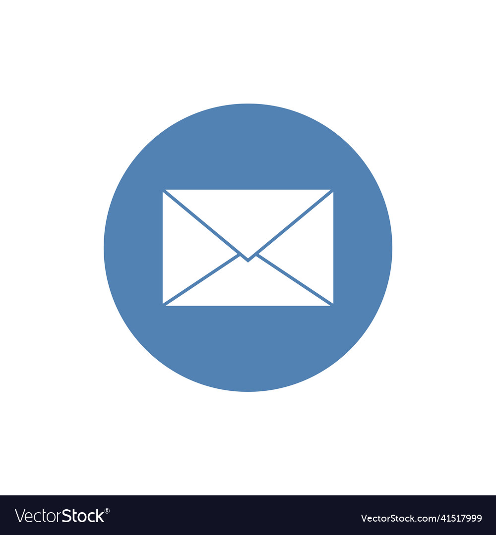 Mail icon e-mail envelope message eps10 vector image Mail icon e-mail envelope message eps10